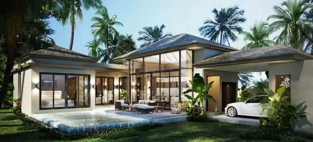 Fashionable 3-Bedroom villa, with pool view in Peykaa Estate Villas project, on Bangtao / Laguna beach — Cherng Talay