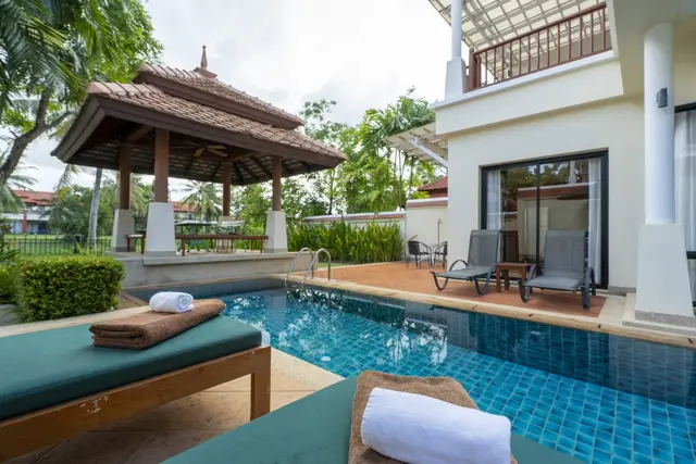 Exclusive, spacious 3-Bedroom villa, with pool view in Angsana Villas Resort project, on Bangtao / Laguna beach — Layan