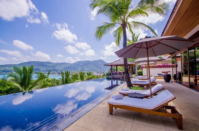 Stylish premium, large 4-Bedroom villa, with sea view in Andara project, on Kamala Beach beach — Kamala