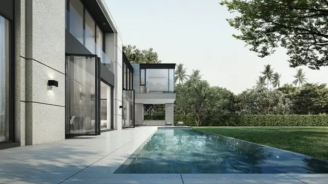 Stylish premium, large 3-Bedroom villa, with pool view, on Chalong beach — Chalong