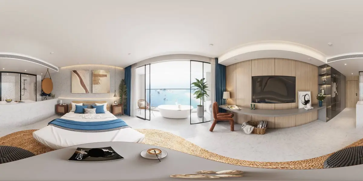 Beachside Studio Layan with Pool Access — Layan · 5/6