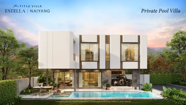 Exclusive 3-Bedroom villa, with pool view, on Nai Yang beach — Nai Yang