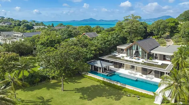 Gorgeous premium, large 5-Bedroom villa, with sea view and near the sea in The Cape Residences project, on Point Yamu beach — Cape Yamu