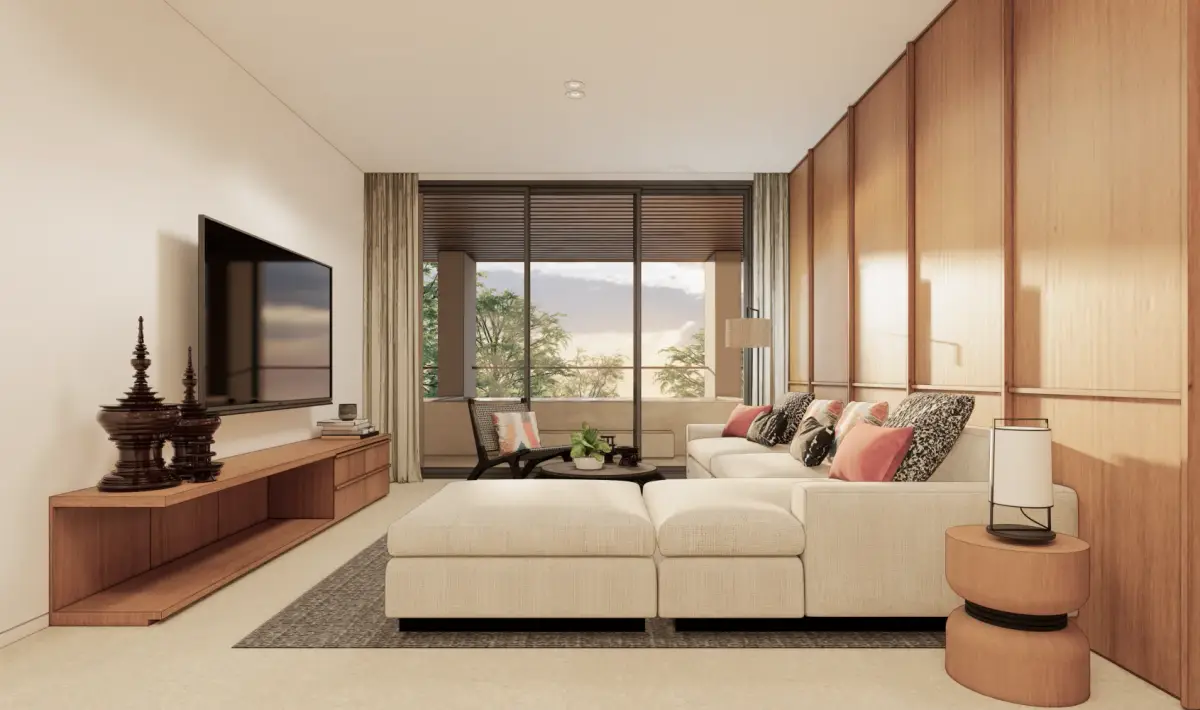 อพาร์ตเมนต์ 3 ห้องนอนพร้อมสระว่ายน้ำส่วนตัว ลายัน — Kiara Residences — Layan · 1/11