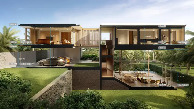 Large 4-Bedroom Villa, with pool view, on Layan Beach beach — Layan