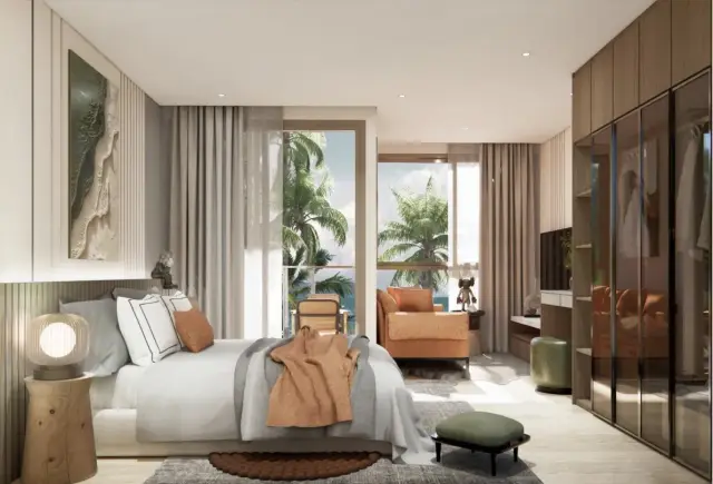 Studio Apartments, with garden view, on Naithon beach — Nai Thon