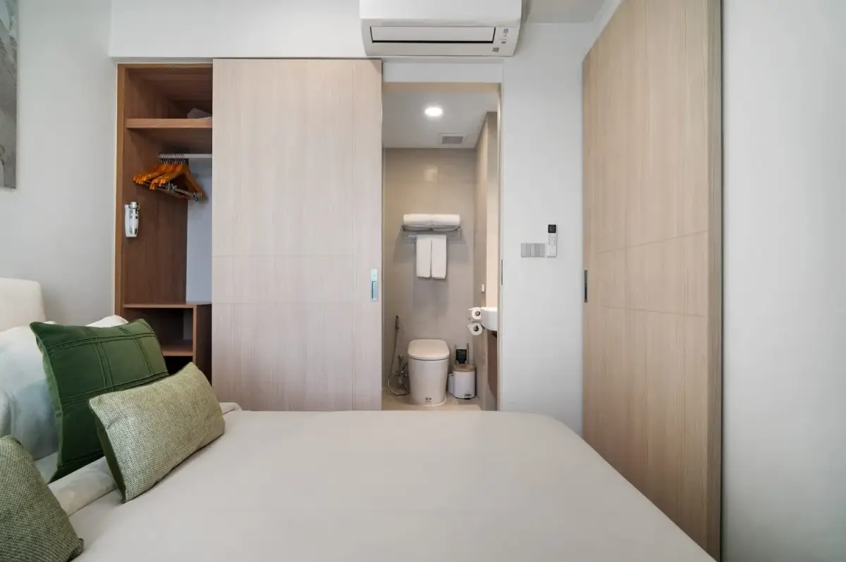 อพาร์ตเมนต์1 1 ห้องนอน พร้อมวิว เออร์เบิน วิว ในโครงการ Sky Park Selesta, บนชายหาด บางเทา/ลากูน่า — Bang Tao · 5/18