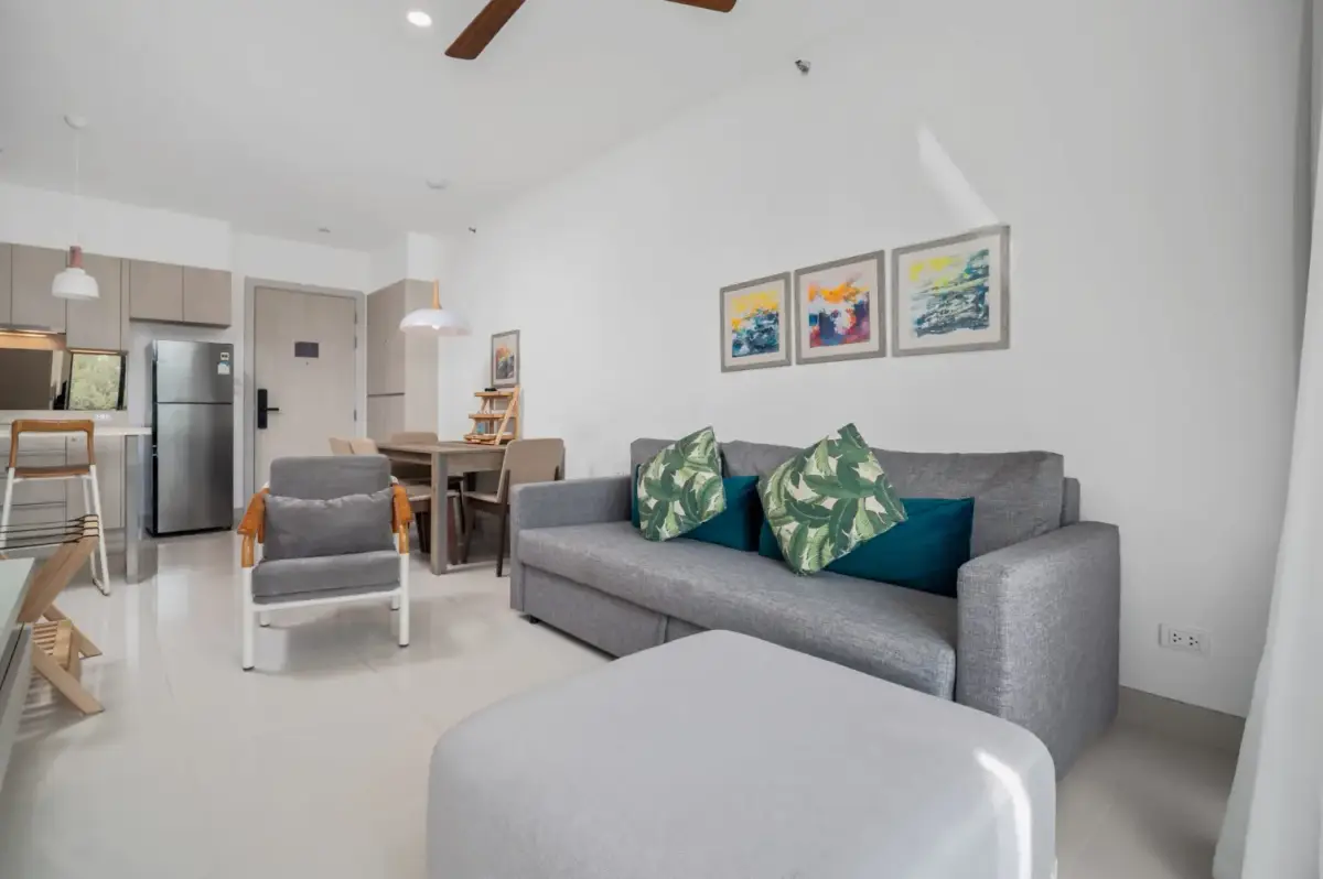 อพาร์ตเมนต์2 1 ห้องนอน พร้อมวิว วิวทะเลสาบ ในโครงการ Cassia Residences, บนชายหาด บางเทา/ลากูน่า — Bang Tao · 2/28