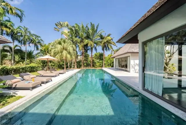 Large 5-Bedroom Villa, with pool view in Layan Estate project, on Layan Beach beach — Layan