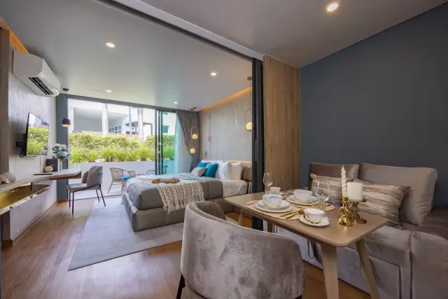Studio Apartments, with mountain view, on Kata beach — Kata